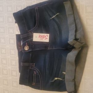 Justice girls denim shorts